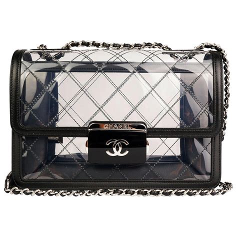 chanel transparent flap bag